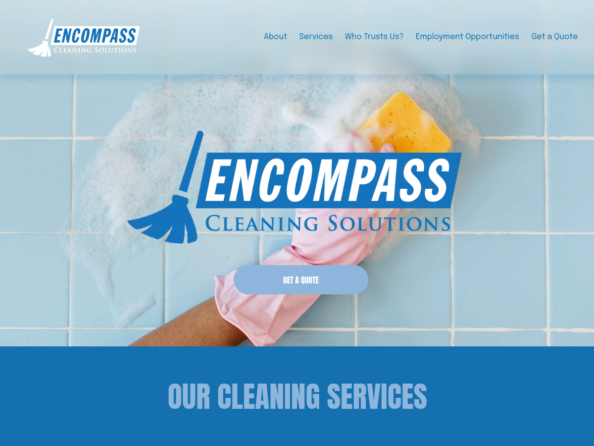Encompass Cleaning Solutions website