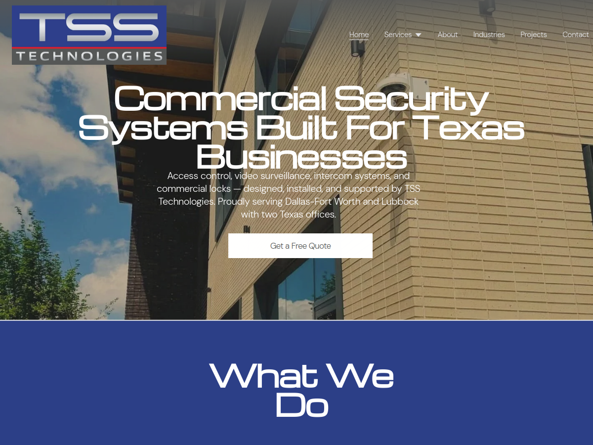 TSS Technologies website