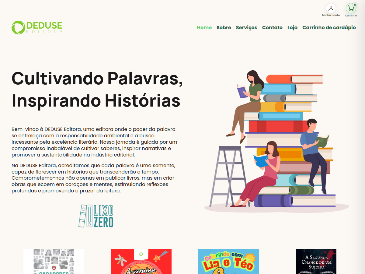 Miniatura do site DEDUSE Editora