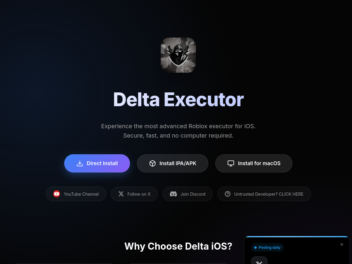Screenshot of Delta.bz