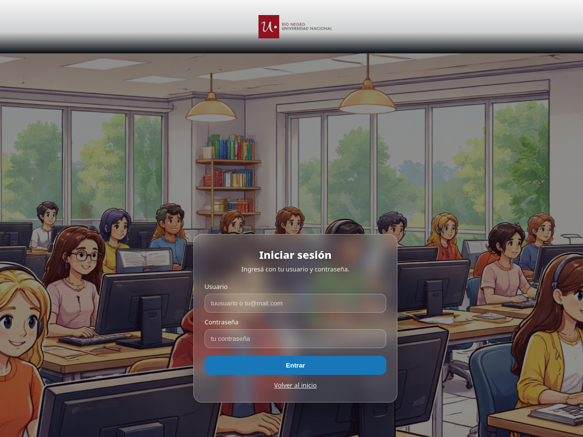 Miniatura del sitio Aula virtual UNRN