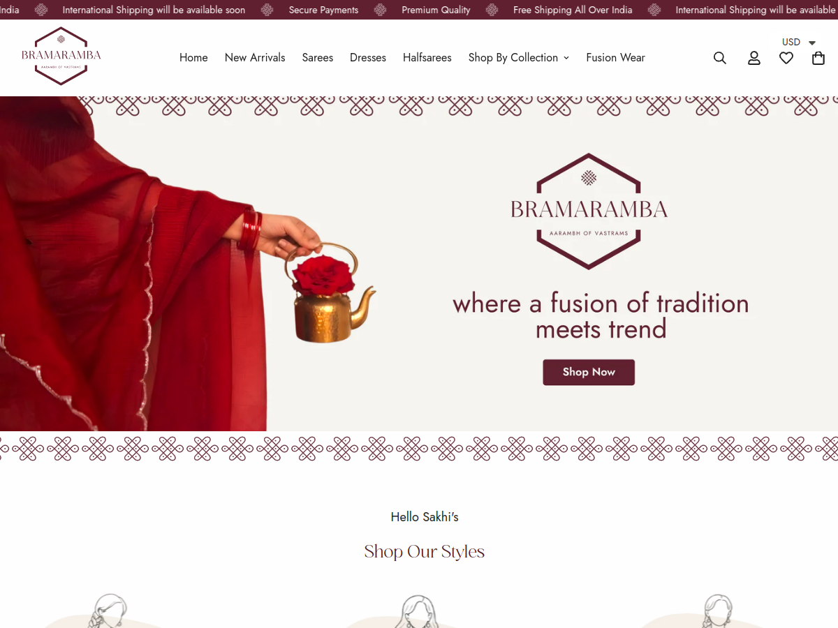 Bramarambaa website screenshot