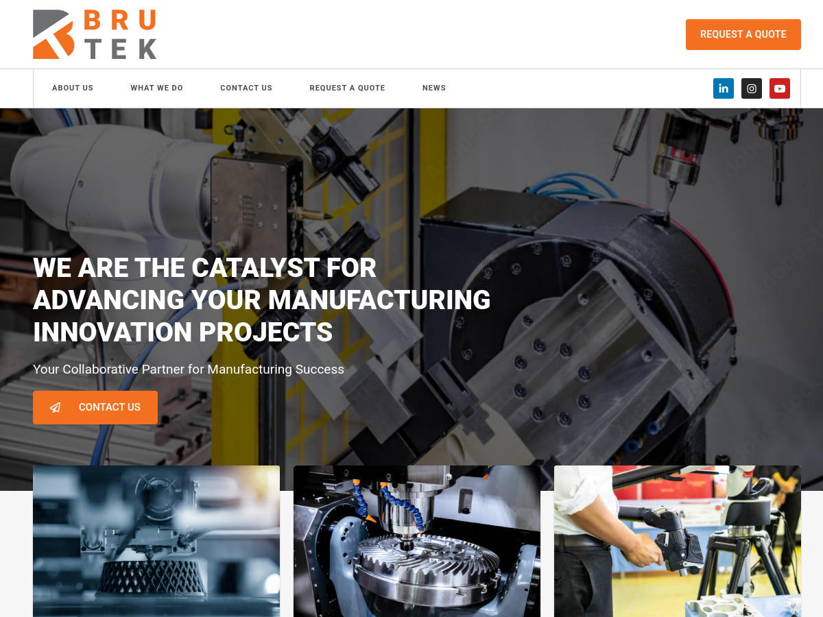 Bru-Tek website screenshot