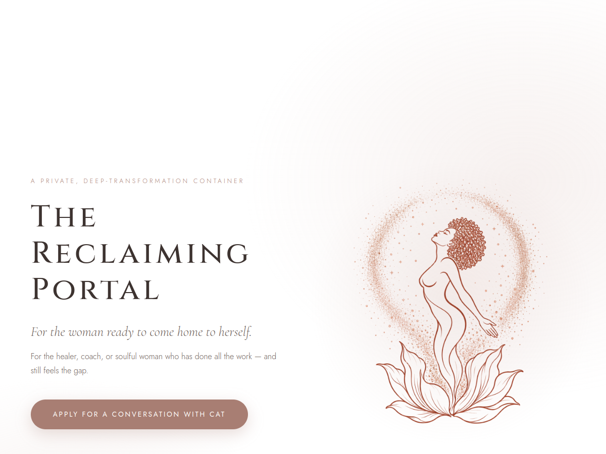 The Reclaiming Portal — landing