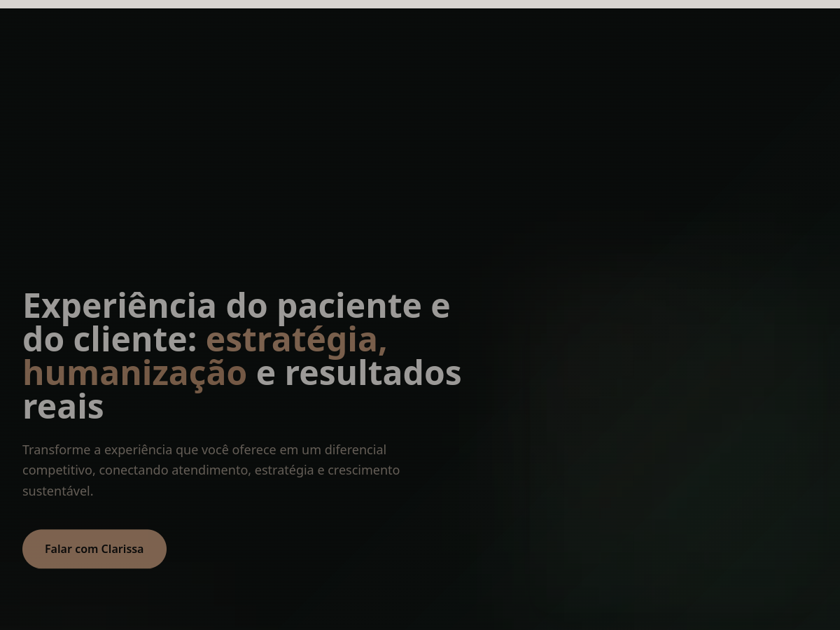 Prévia do site Clarissa Galano