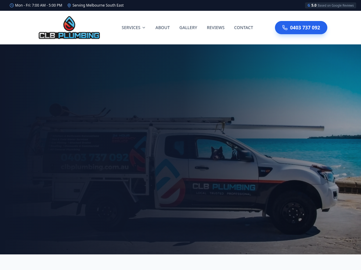 CLB Plumbing Website