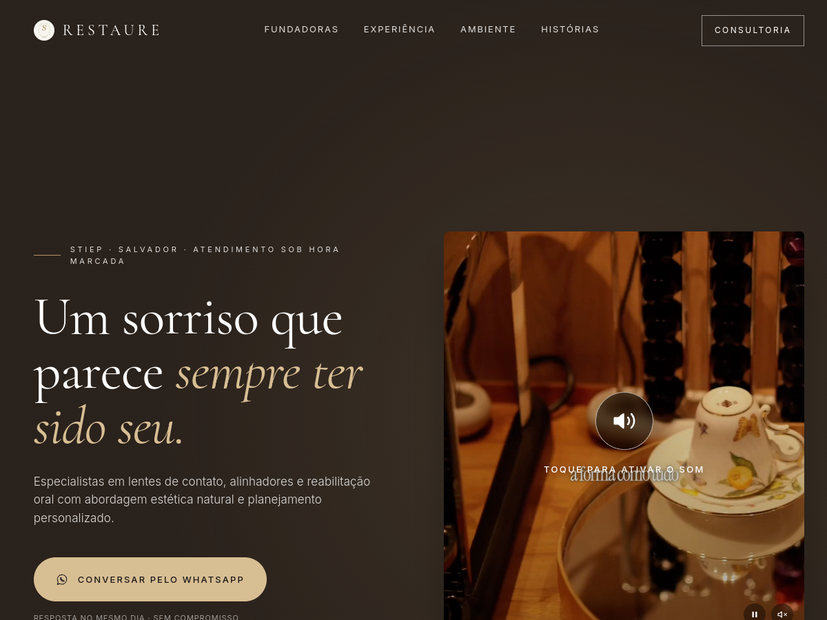 Site Clínica Restaure