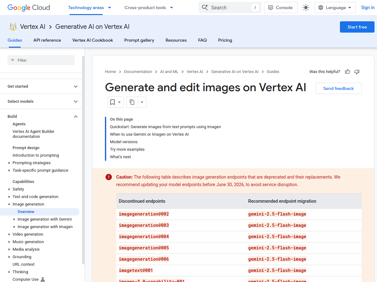 Gemini Imagen example page screenshot