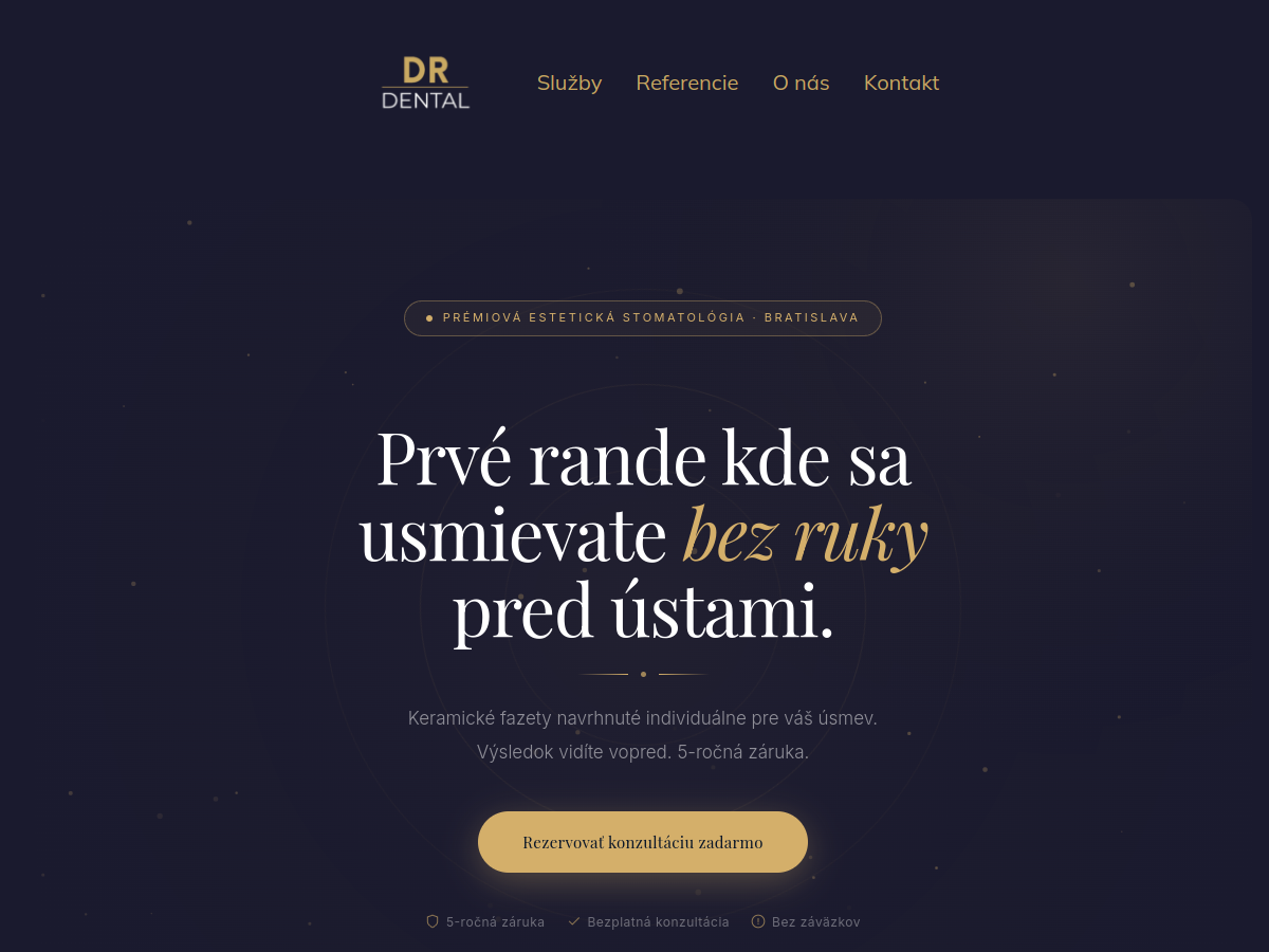 Doktor Dental – náhľad webu