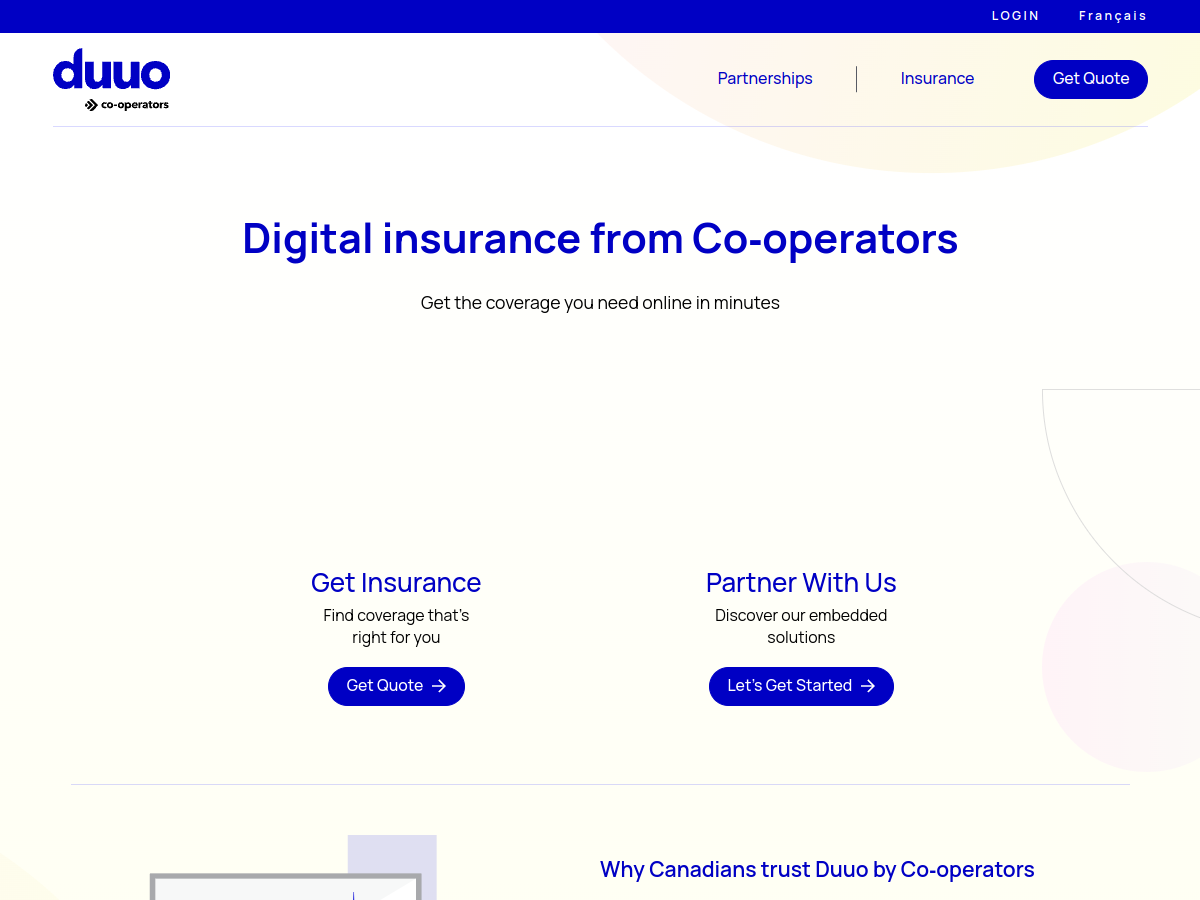 Screenshot of Duuo Insurance