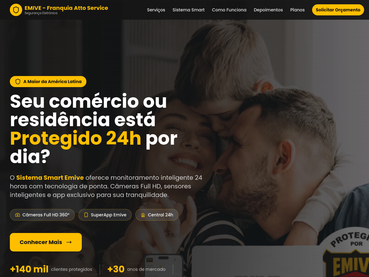Prévia do site Emive — Atto Service