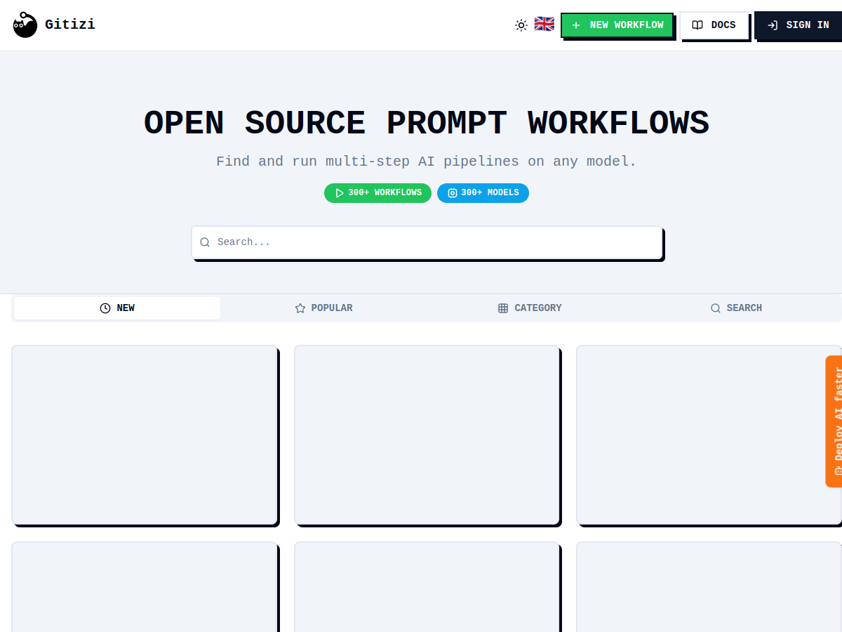 Gitizi website screenshot