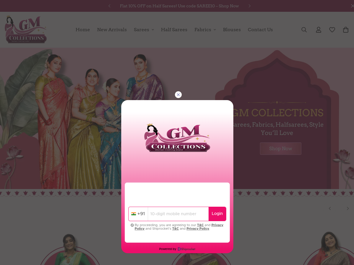 GM Collections website screenshot