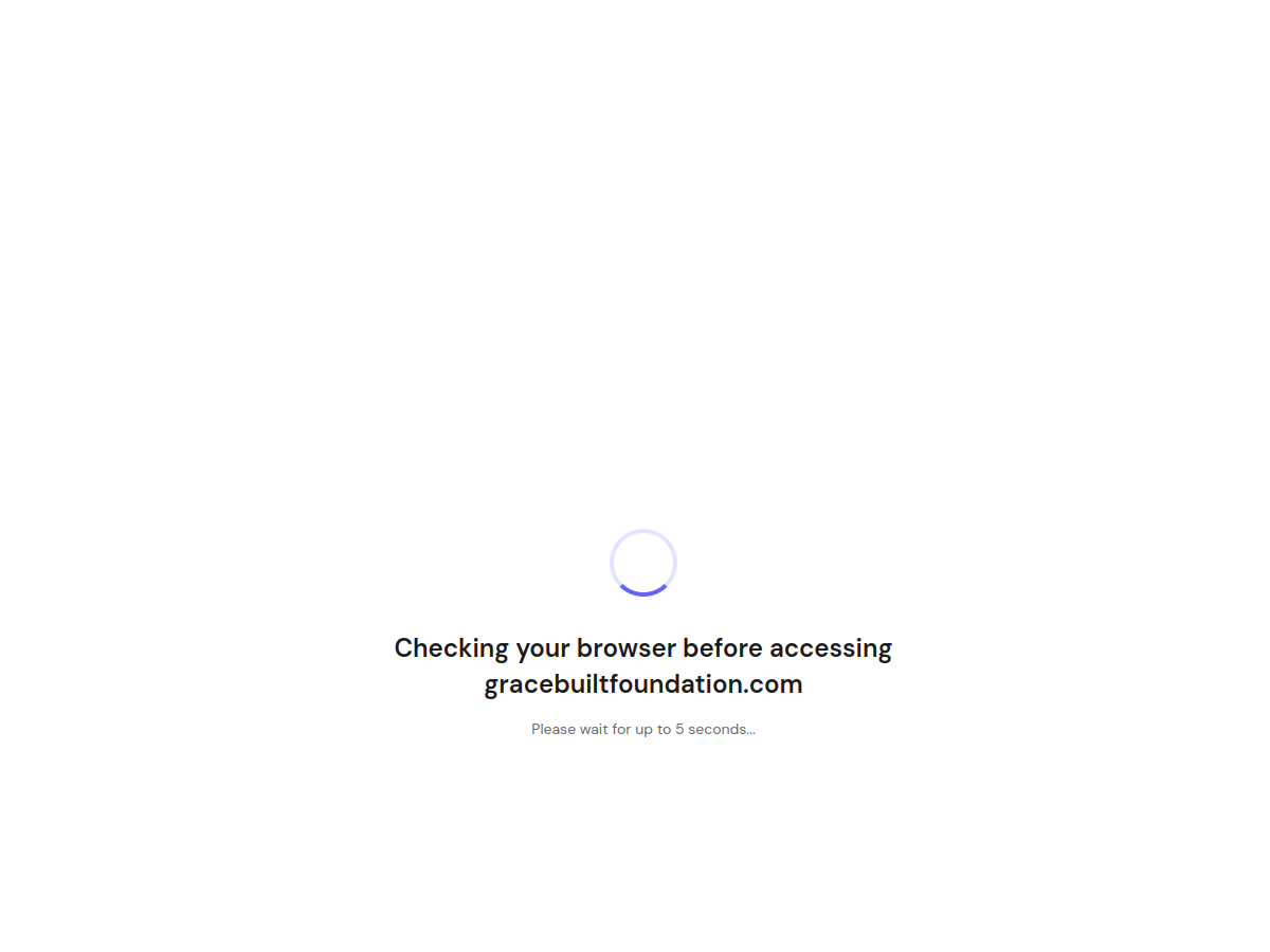 Grace Built Foundation website