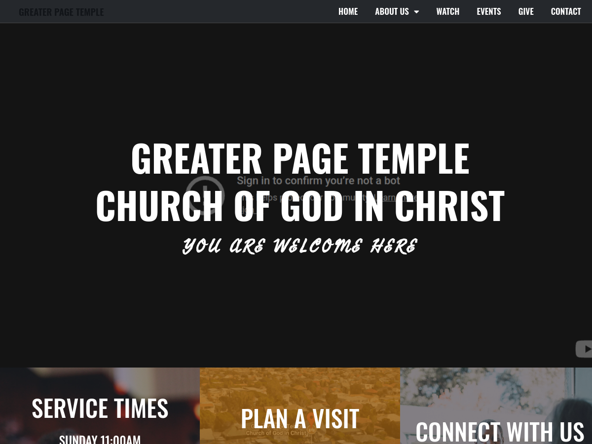 Preview of greaterpagetemple.org