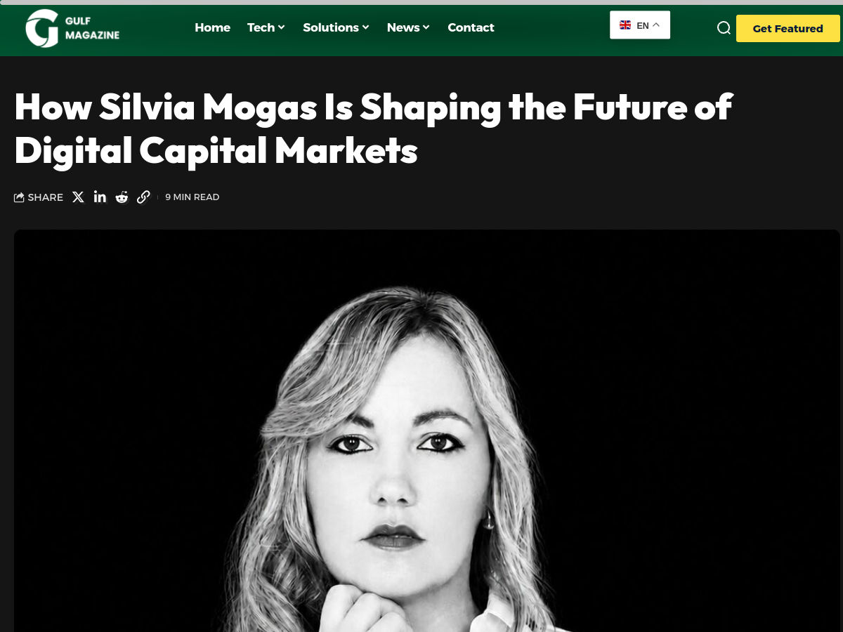 How Silvia Mogas Is Shaping the Future of Digital Capital Markets