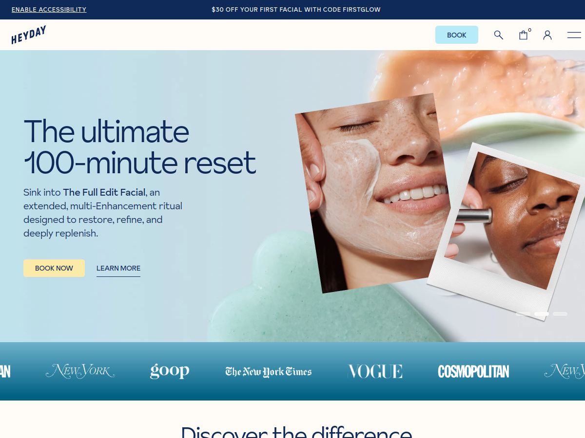 Heyday website