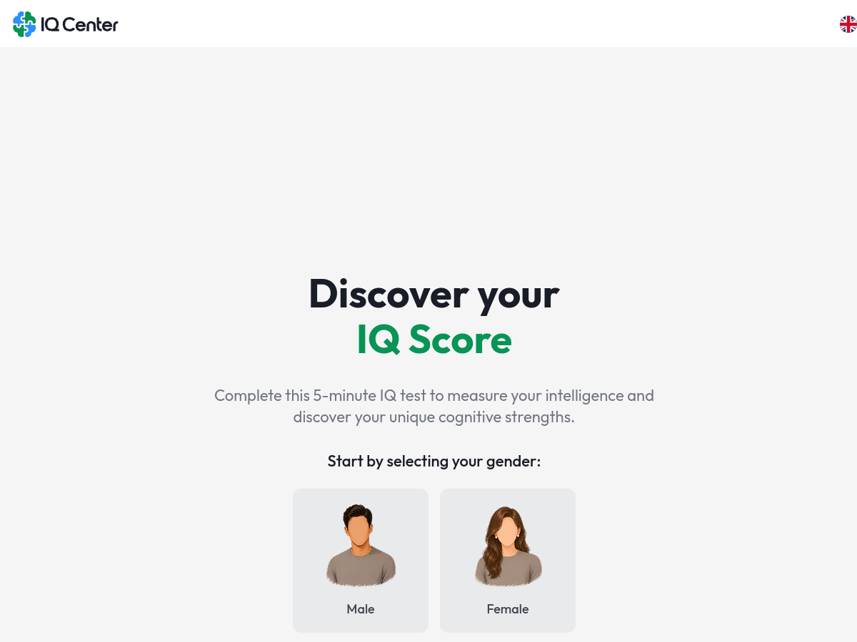 Screenshot of iqcenter.com