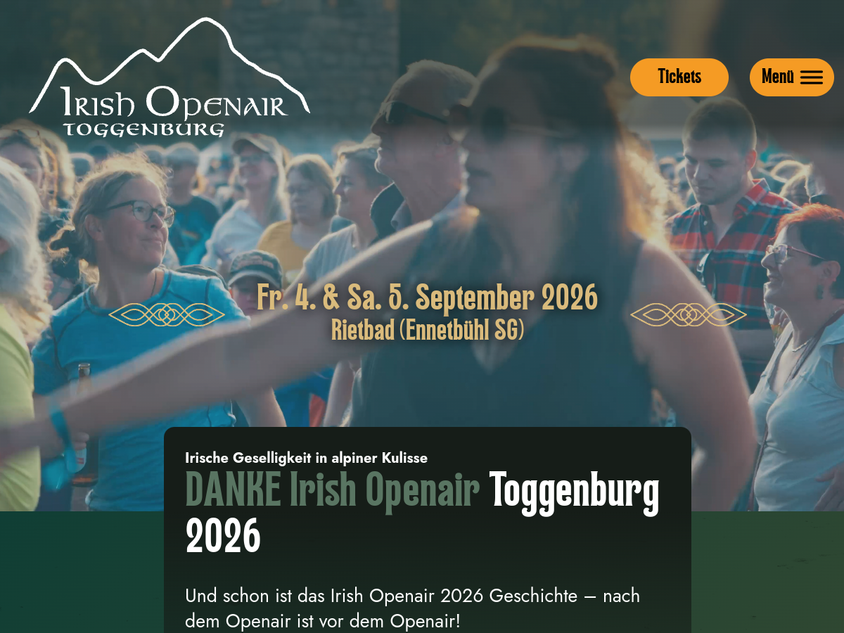 Irish Openair Toggenburg