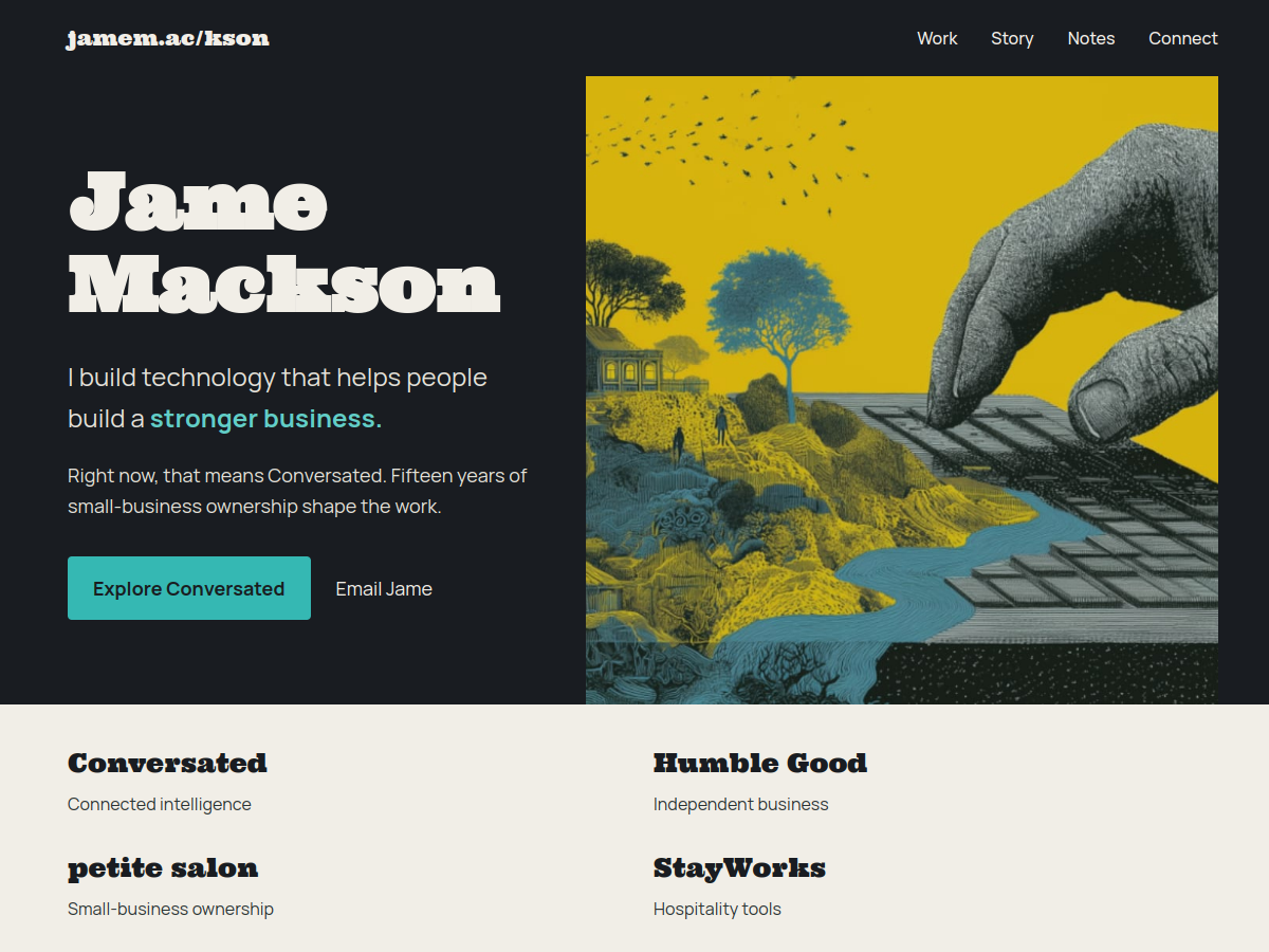 Jame Mackson website preview
