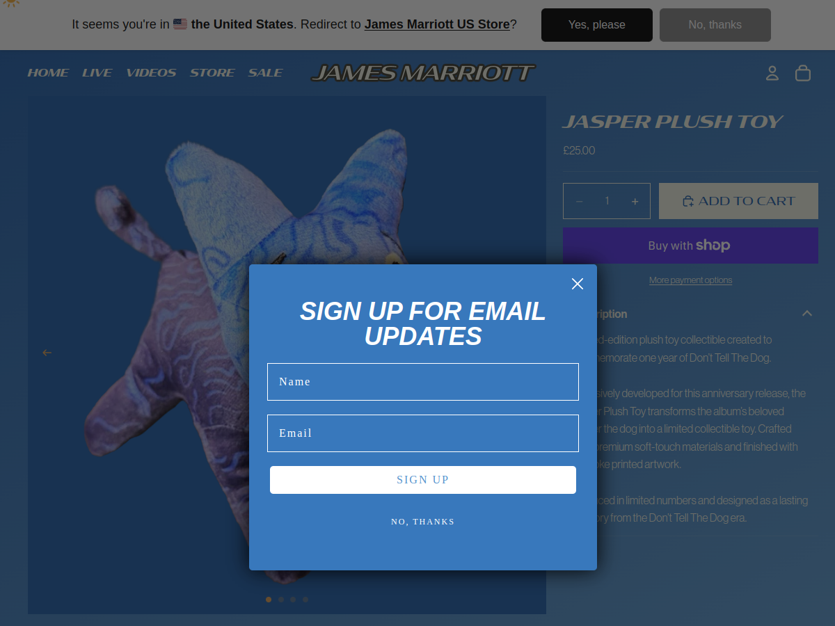 Screenshot of jamesmarriottmusic.com