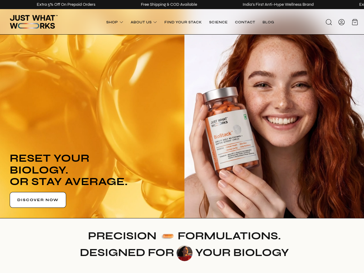 Just What Works website