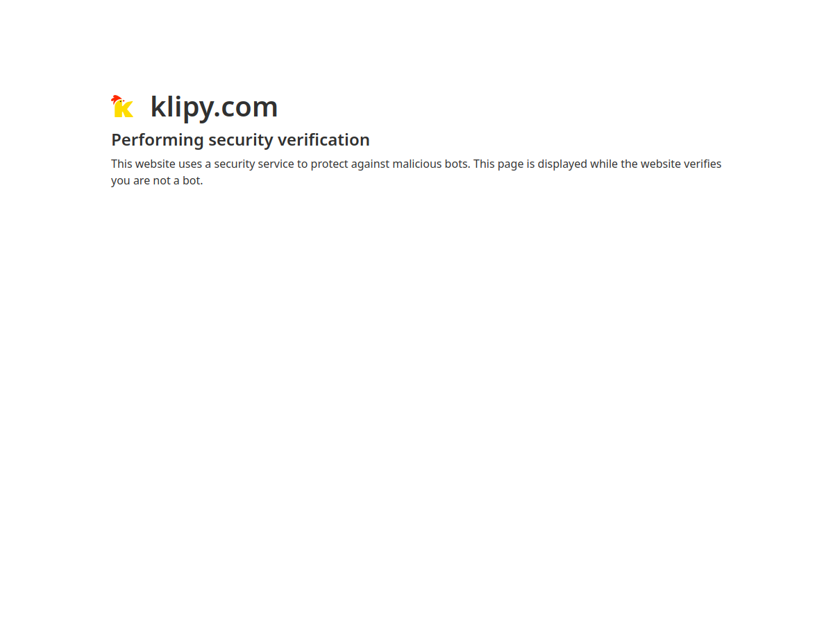 Screenshot of klipy.com