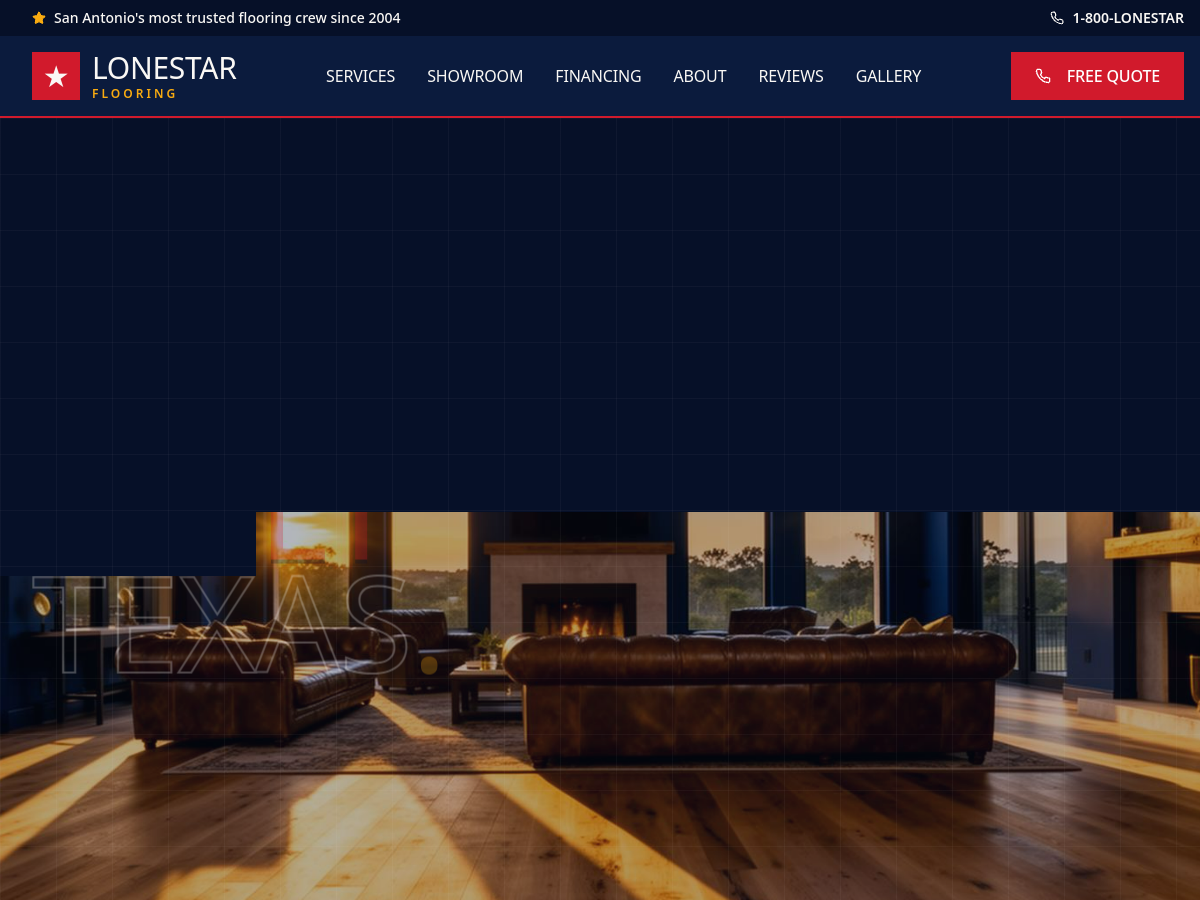 Lonestar Floor SA website screenshot