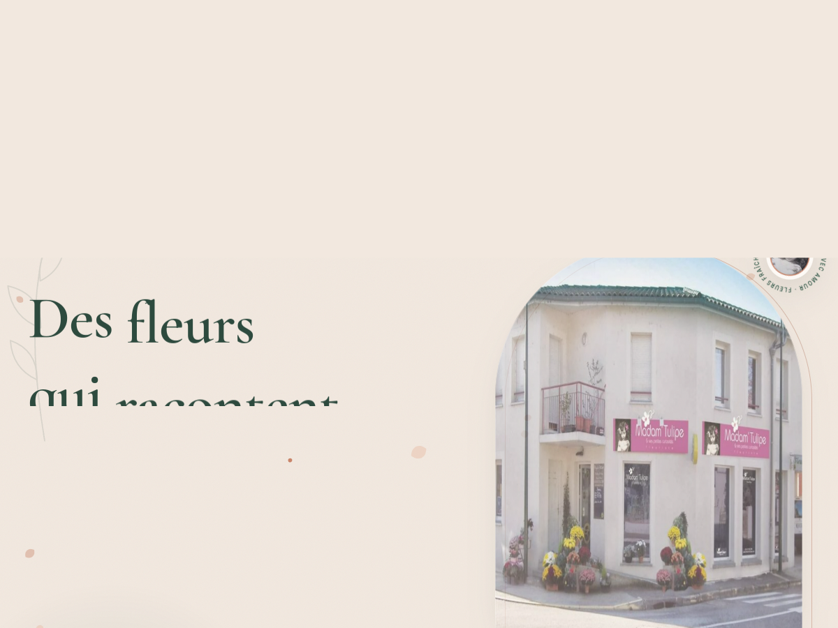 Aperçu du site de Madam'Tulipe, Fleuriste à Gagnac-sur-Garonne