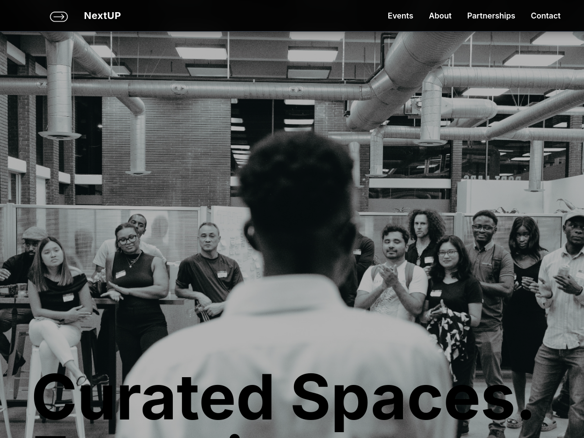 NextUP website preview
