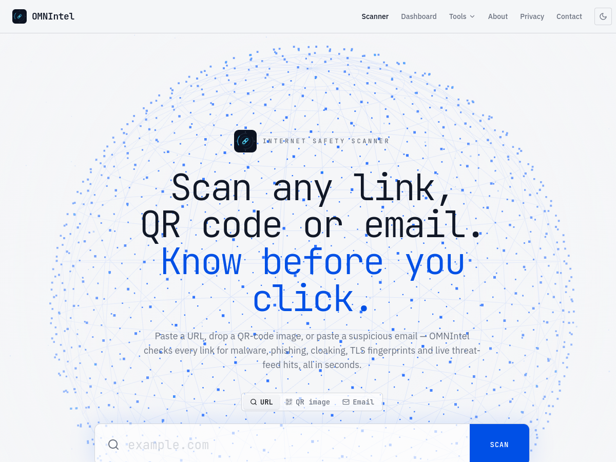 Screenshot of omnintel.net