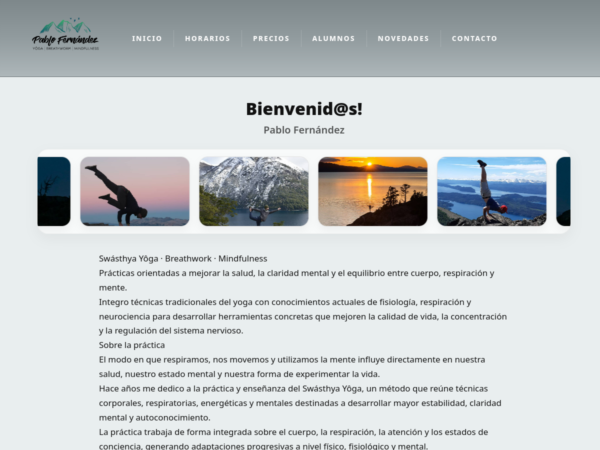 Miniatura del sitio Yoga Pablo Fernández