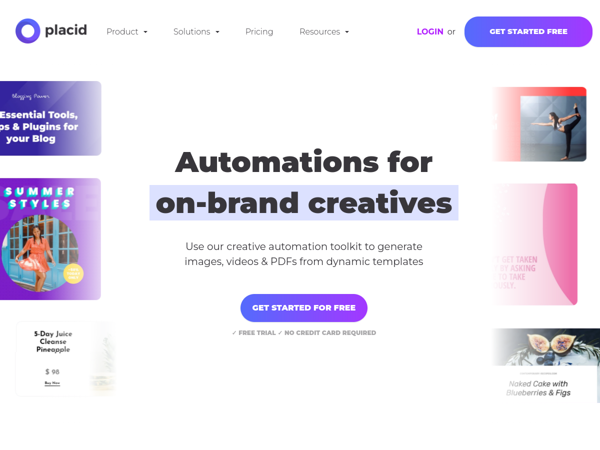 Placid example page screenshot
