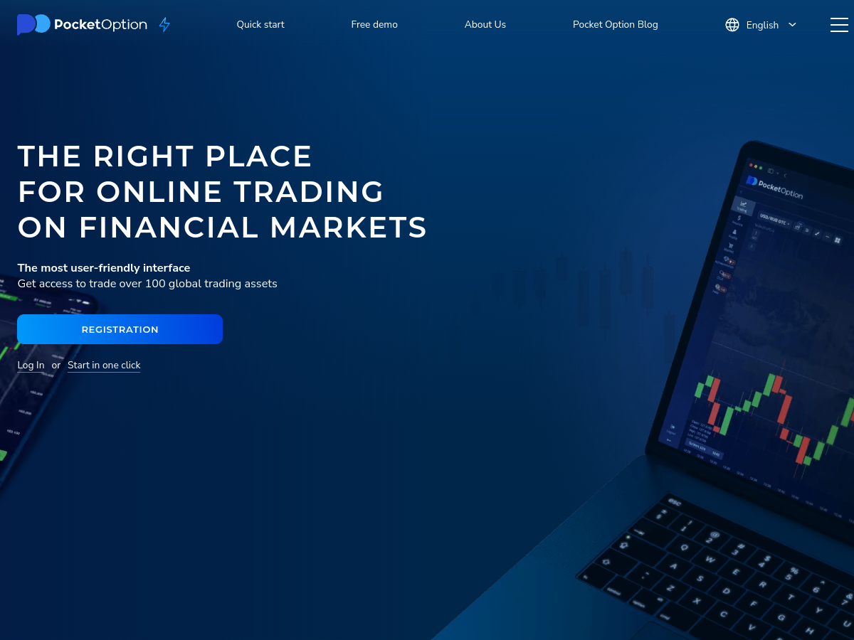 Screenshot of pocketoption.com