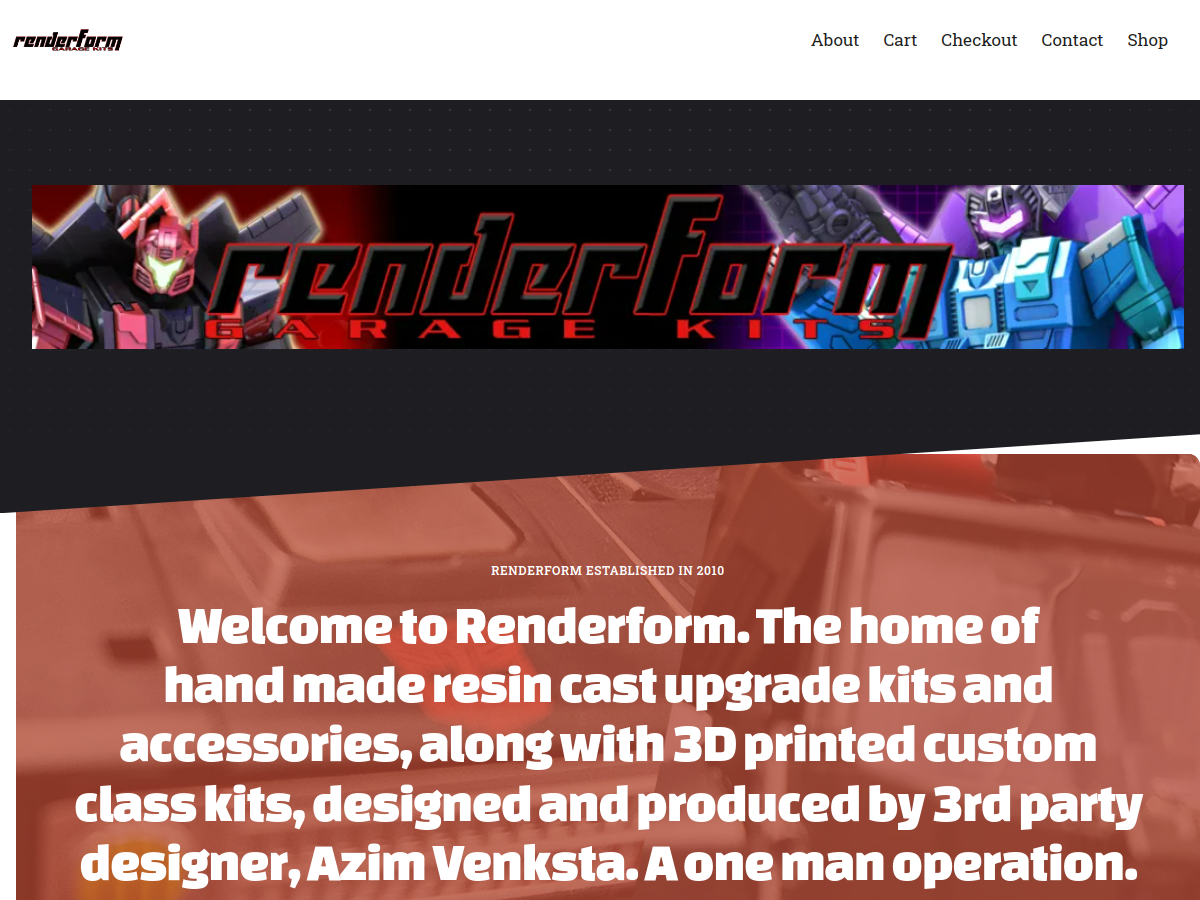 Renderform example page screenshot