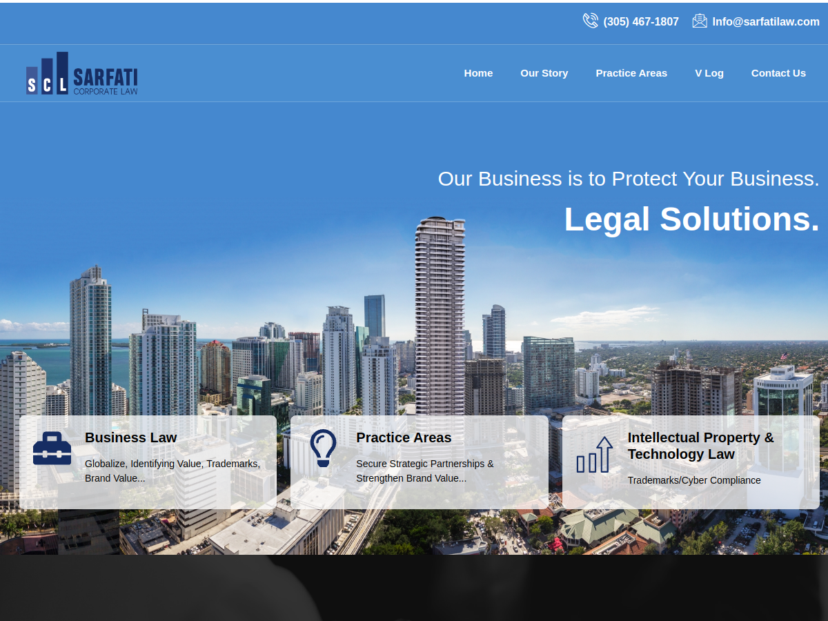 Screenshot of Sarfati Law