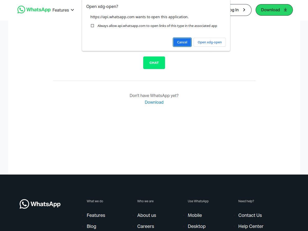 Screenshot of share.google