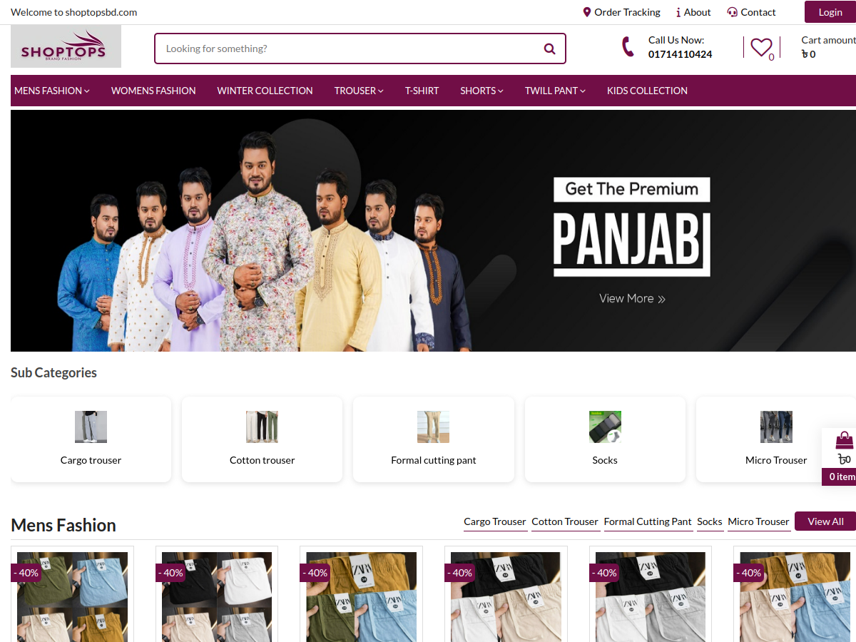 Modern E-commerce Design for Premium Products.