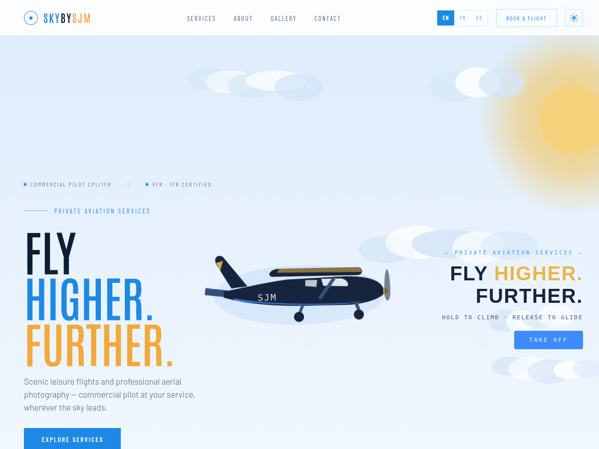 Sky by SJM website screenshot
