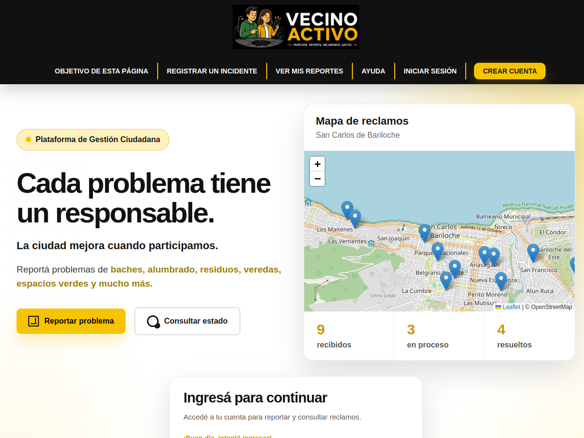 Miniatura del sitio VecinoActivo
