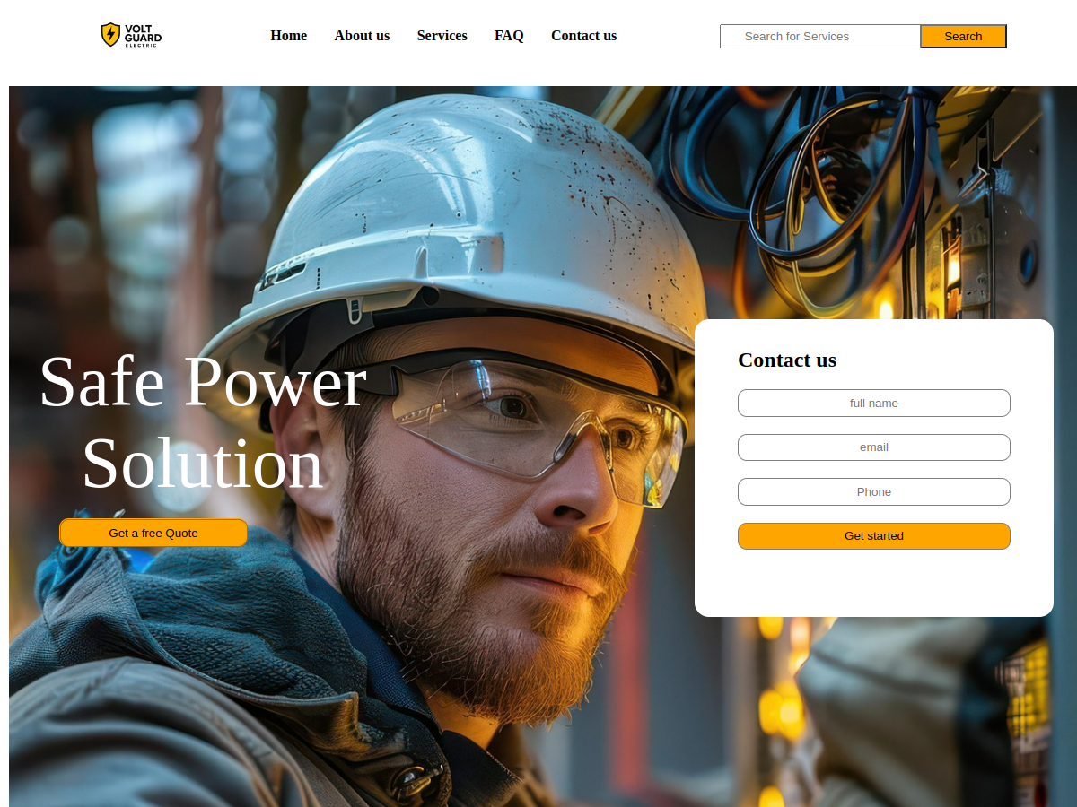 Volt Electric website preview