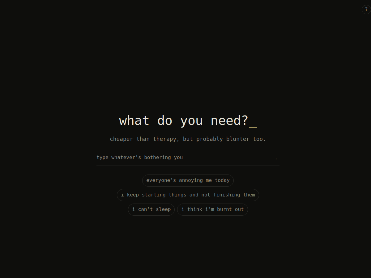 what do you need?