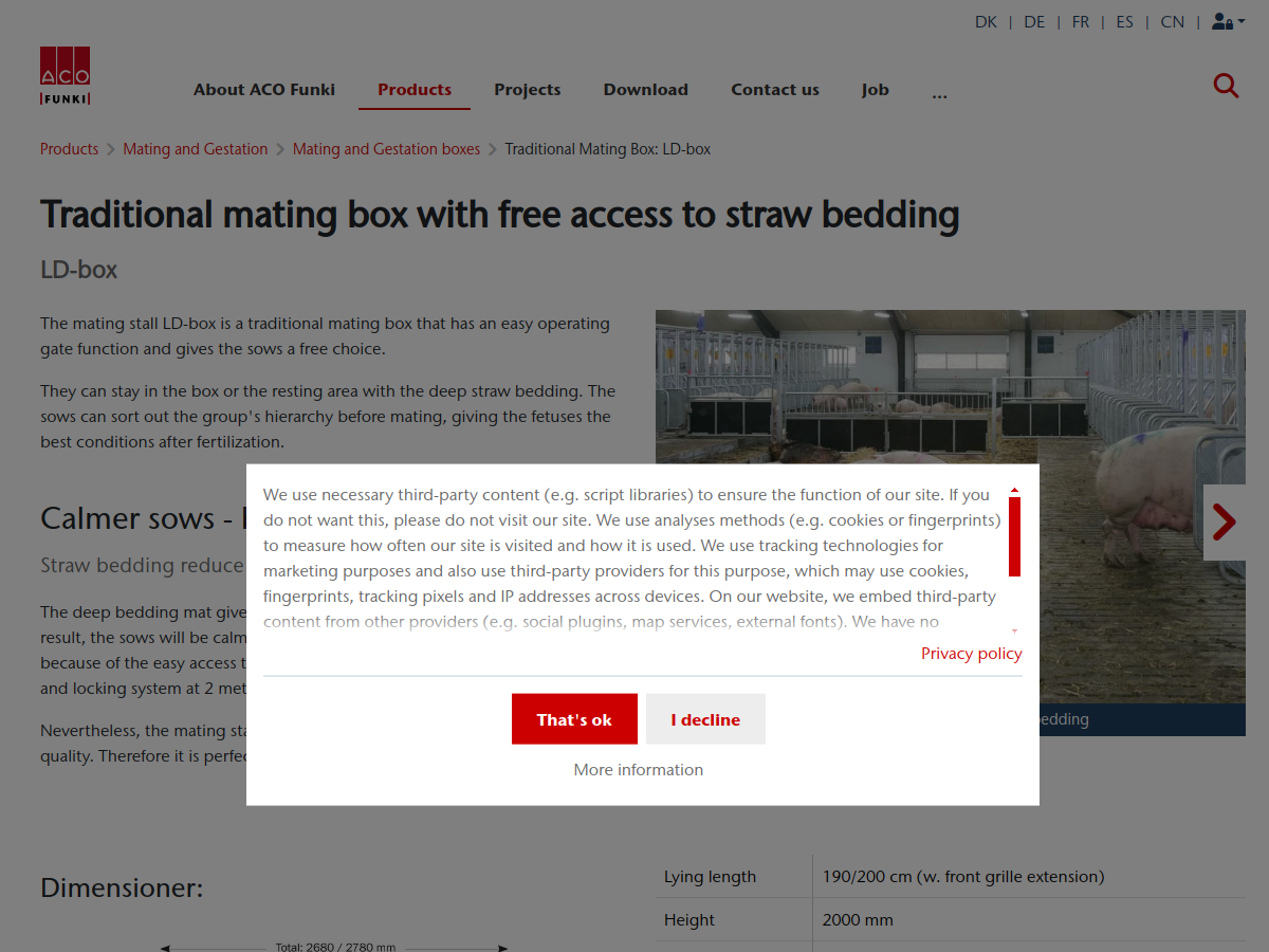 Deep-Litter Free Access Sow Mating Stall