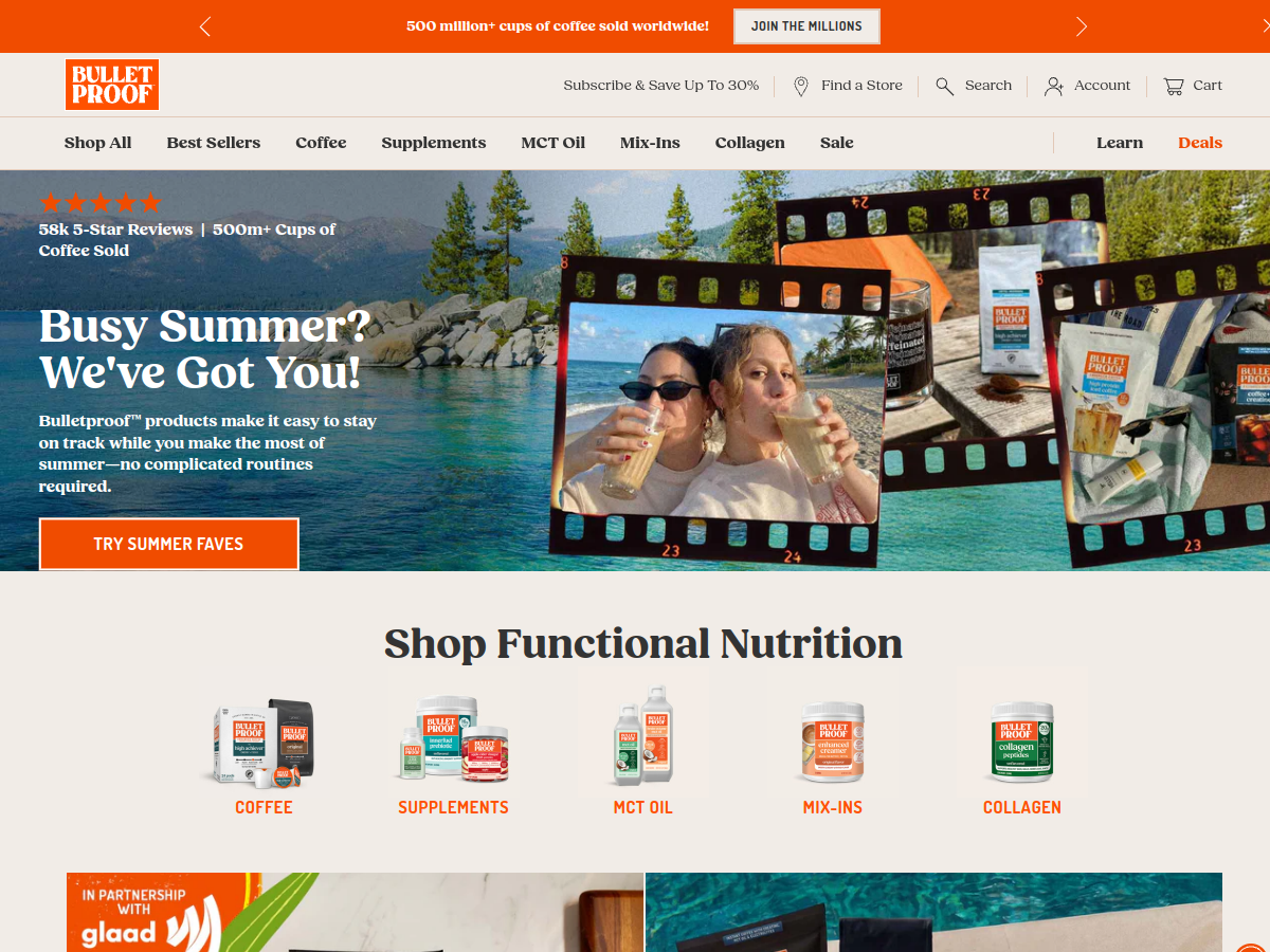 Bulletproof Shopify store preview