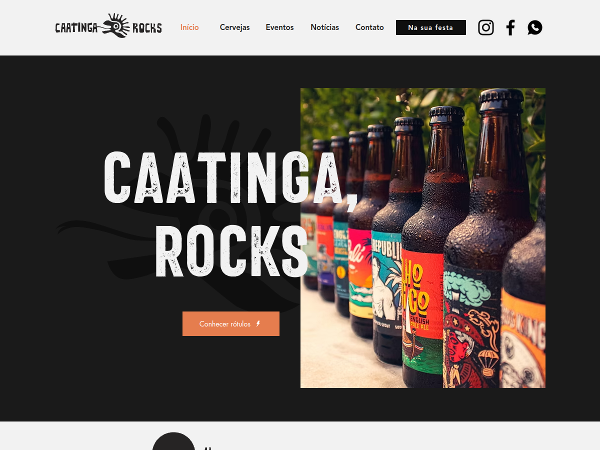Captura do site Caatinga Rocks