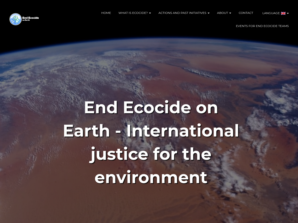 End Ecocide on Earth