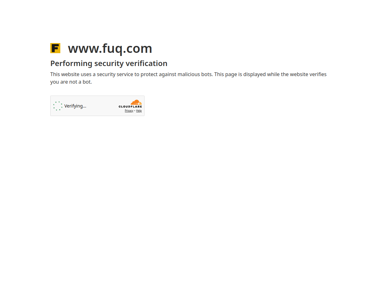 Screenshot of www.fuq.com