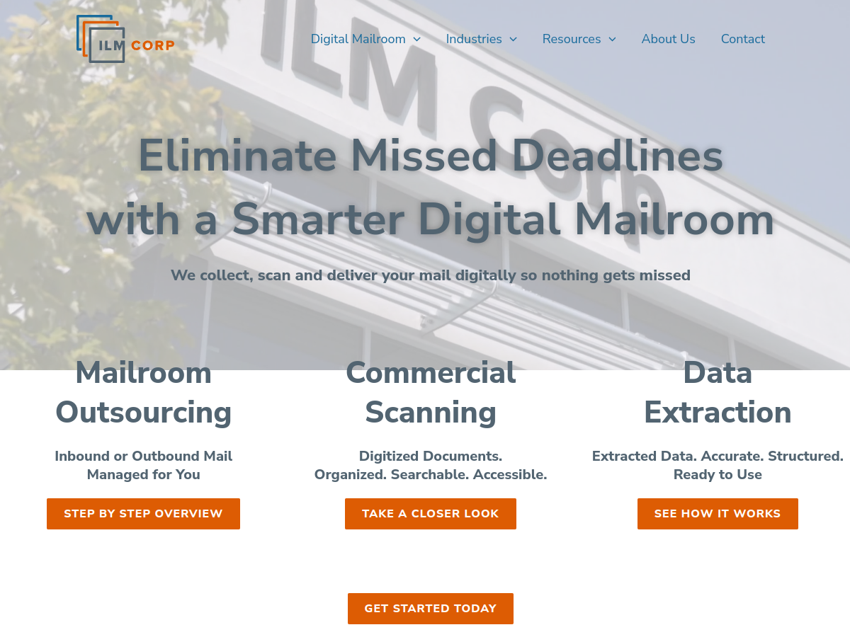 Screenshot of ILM Corporation