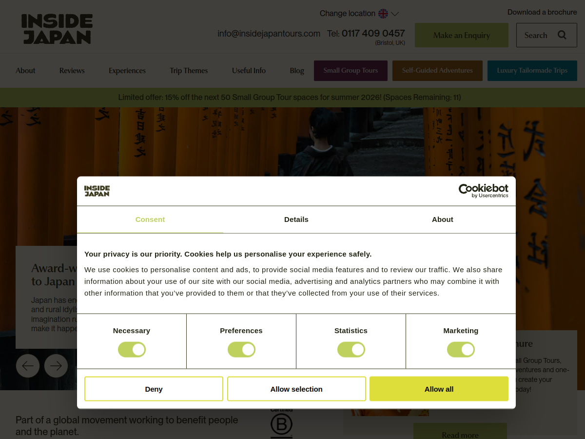 Premium Travel Agency Website with Custom Tour Packages & Destination Guide