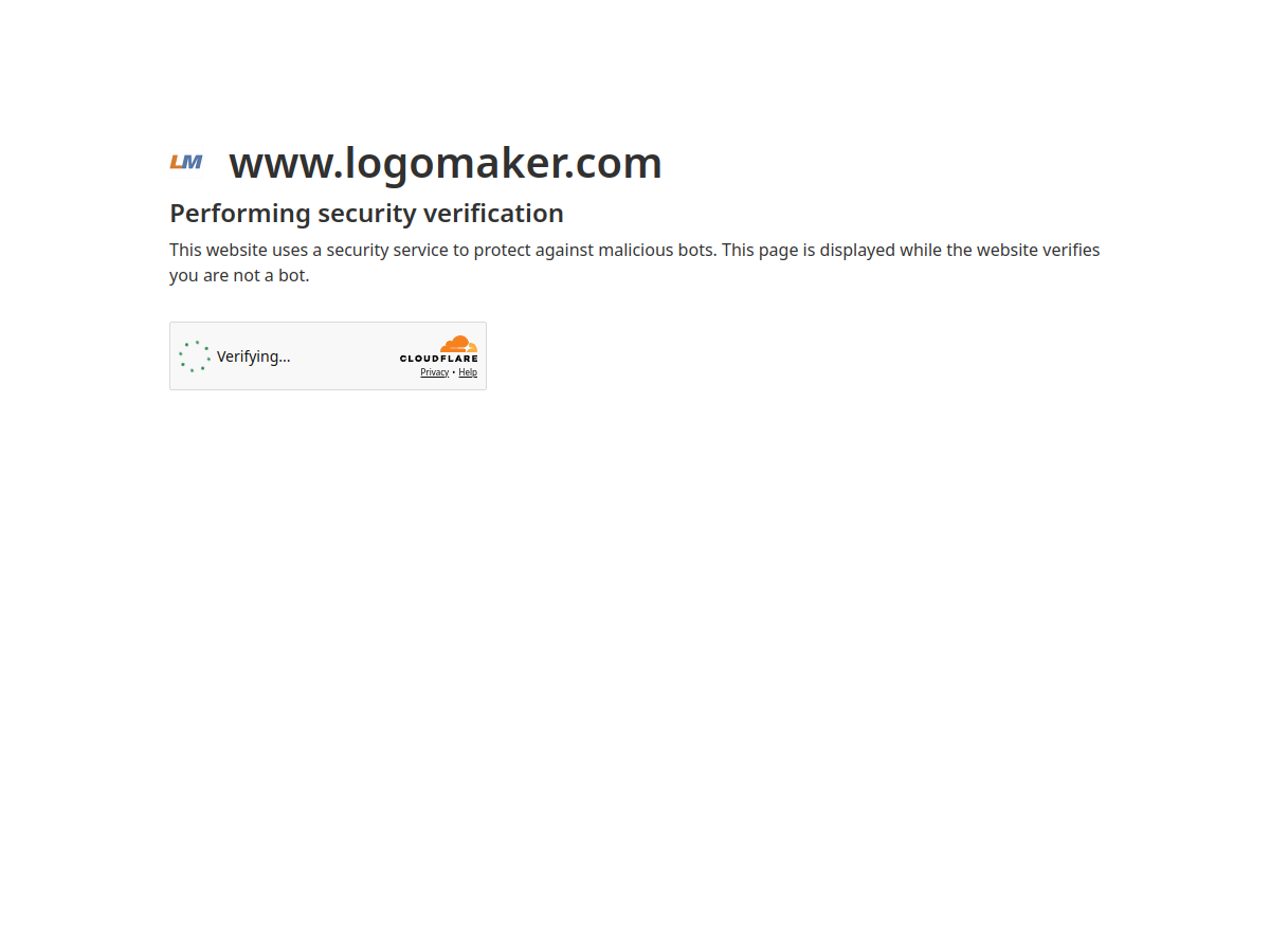 LogoMaker example page screenshot
